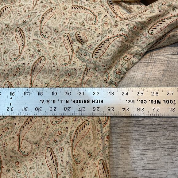 VTG Wah Maker Paisley  Pattern Band Collar Shirt Adult XXL USA - Picture 3 of 6